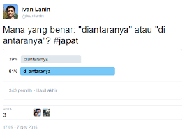 We did not find results for: Ivan Lanin On Twitter Mana Yang Benar Diantaranya Atau Di Antaranya Japat