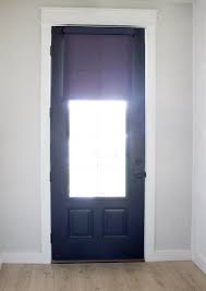 While virtually any hunter douglas window treatment can be used on french doors, certain window coverings are better choices for these doors. Simple Window Covering For Glass Front Door Designed Simple