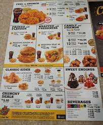 Texas Chicken Menu Bucket Chicken Menu Kentucky Fried Chicken Menu Honey Butter Chicken