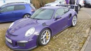 The porsche 911 gt3rs turns up the wick with further performance and visual enhancements. Porsche 911 Gt3 Rs Shows Its Violet Body In Live Pics