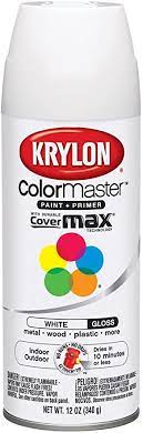 Just use stencils and painter's tape in a similar manner as frosting. Amazon Com Krylon K05150107 Colormaster Paint Primer Gloss White 12 Oz Automotive