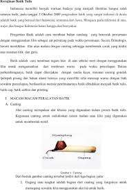 Contoh pola biasanya dibuat di atas kertas dan kemudian dijiplak sesuai pola di atas. Kerajinan Batik Tulis Pdf Free Download