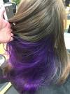 Lavender Light Brown Hair With Purple Highlights