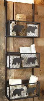 Discover unique bear decor and add a touch of rustic inspiration to your log cabin, lodge, rustic retreat or mountain home. Rustic Home Decorating Design Ideas Log Home Ideas Bear Bathroom Decor Log Cabin Decor Cabin Decor