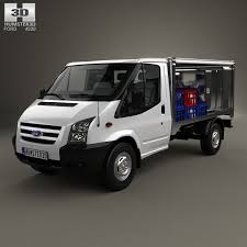 3d Model Of Ford Transit Milk Float Truck 2012