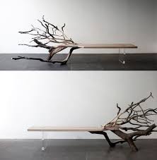 This way, the wood has started they were used to hold a 2″ wood rod so they worked well for this branch. Fallen Tree Bench By Benjamin Graindorge Furniture Design Decor Tree Furniture