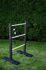 Make sure the knot is completed inserted and tug slightly to pull the knot tight against the inside of the ball. Diy Ladder Ball With Chalkboard Score Keeper Lemon Thistle