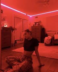 Edge Led Red Lights Neon Bedroom Neon Room Room Inspiration Bedroom