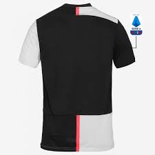 Juventus' new jersey has a random pink stripe going down the center of it on both the front and back of the jersey. Juventus Jersey 2019 2020 Home Kit Adidas Juventus Official Online Store