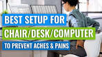 Best Office Ergonomics Chair-Desk-Computer Setup For Neck ...
