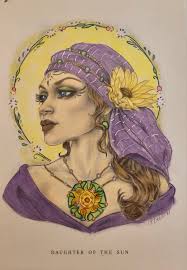 Christine Karron-Wildflower folk coloring book Colorino pencils and gel pen 