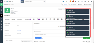 If we ask you to upload a document in the mobile app, you'll see a card in your app instructing you to take a photo of your document. Mass Upload Documents In Vtiger 7 Vtiger Experts
