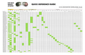 ray ban sizing chart ray ban aviator size guide ray ban