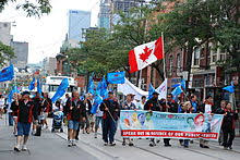 Labor day is celebrated as a national holiday on the first monday of september in canada and the usa. Labour Day Wikipedia
