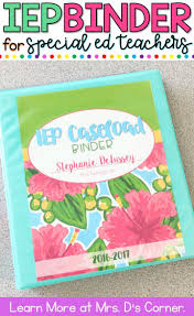 Iep Organization For Any Special Needs Teacher Mrs D S Corner Special Education Organization Special Education Classroom Organization Preschool Special Education