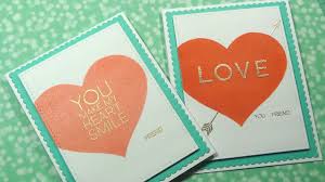 Create custom shutterfly valentine's cards this year. Quick And Simple Friendship Valentine S Day Cards Two Ways Youtube