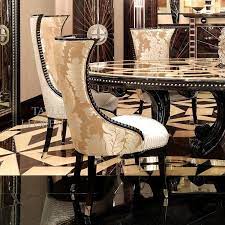 Maine unfinished wood ladder back dining chair (set of 2) by international concepts (28. Classic Luxury Designer High Back Chair Taylor Llorente Furniture Luxury Furniture Living Room Glamourous Dining Room Dining Room Accessories