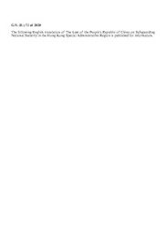 Hong Kong National Security Law Wikipedia