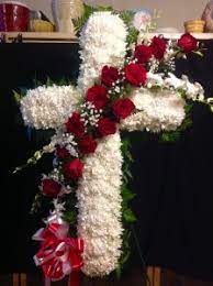 Order your flowers online before 1pm and we deliver them the same day. Red Rose Standing Cross Funeral Flowers In Forest Hills Ny Forest Hills Lilies Of The Valley