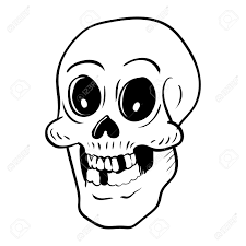 Ou encore en essayant de partir des proportions d'un visage. Main Dessin Tete De Mort Cartoon Pour Le Concept De Halloween Isole Sur Fond Blanc Vector Illustration Clip Art Libres De Droits Vecteurs Et Illustration Image 87753456
