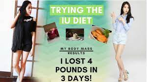 I Tried The Iu Diet Kpop Idol My Body Mass Results After Lose 4 Pou Iu Diet Kpop Diet Diet