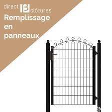 4 trous, fixation par 2 vis btr; Portillon Decoratif Decofor Jardin Design Direct Clotures