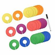 Buy retail store display equipment, packaging and supplies at americanretailsupply.com. Blulu Colored Blank Closet Round Clothing Rack Dividers Size 24 Piecs Marker Pen For Sale Online Ebay