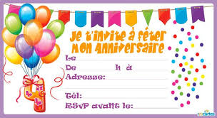 Invitation Anniversaire Ballons Et Confettis De 3 A 9 Ans 123 Cartes Carte Invitation Anniversaire Carte Invitation Invitation Anniversaire Garcon
