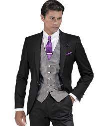Groomsmen Purple Wedding Wedding Suits Groom Attire