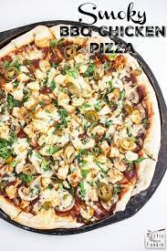 This Smoky Bbq Chicken Pizza Recipe Is Homemade Easy To Make And Healthy It S Got A Scratc Bbq Chicken Pizza Homemade Dinner Recipes Favorite Recipes Dinner