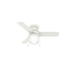 Parts lists and photos available to help find your replacement parts. Hunter 59464 Fresh White Acumen 42 3 Blade Hugger Indoor Ceiling Fan With Blades And Led Light Kit Faucetdirect Com