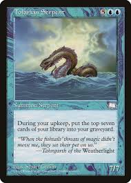 Tolarian Serpent · Weatherlight (WTH) #57 · Scryfall Magic: The Gathering  Search