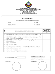 Perkhidmatan & senarai kiosk kwsp. Senarai Semak Pengesahan Dalam Perkhidmatan