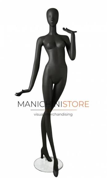 Artemide collection female mannequin - pose 3 anthracite | Manichini Store