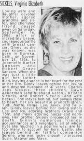 Virginia Elizabeth Sanson Obituary
