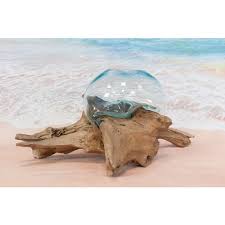 Vase Pas Cher Vase En Verre Souffle Sur Racine De Teck Vase Verre Vase Verre Souffle