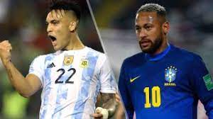 Brazil, led by neymar, faces argentina, led by forward lionel messi, in a conmebol 2022 fifa world cup qualifier at the maracana in rio de . 6msuz1oqtttbom