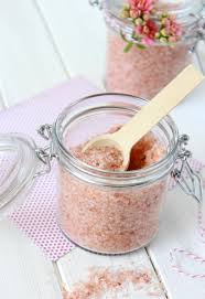homemade pink gfruit salt soak