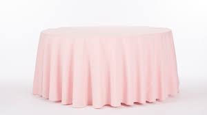 Light Pink Polyester Tablecloth Chair Decor