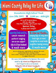 If you are in another state, why not organise a relay there? Relay For Life Sponsorship Flyer Dr Seuss Theme Relay For Life Relay Life