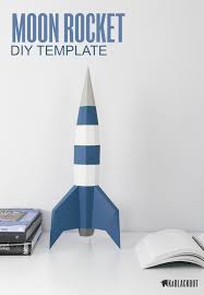 Papercraft Rocket Template Diy Rocket Low Poly Rocket 3d Etsy Rocket Template Diy Rocket Paper Crafts