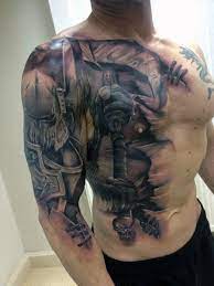 The Ultimate 137 Best Sleeve Tattoos In 2021 Best Sleeve Tattoos Warrior Tattoo Sleeve Knight Tattoo