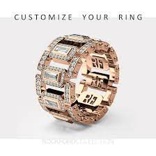 Have It Your Way Customize Your Rockford Men S Gold Wedding Ring Message Www Rockfor Mens Gold Wedding Band Black Hills Gold Jewelry Black Gold Jewelry