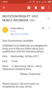 Pewawancara akan berusaha menyelipkan jenis pertanyaan ini untuk tujuan tertentu, misalnya. Hi Beautiful Pengalaman Ikutan Vivo Recruitment 2017