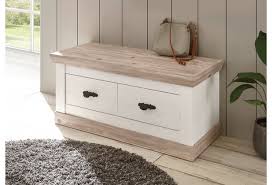 Banktruhe sitzbank eiche massiv 65x33x46. Imv Garderobenbank Florenz Pinie Weiss Dekor Sitzbank Hertie De
