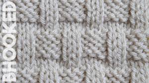 How To Knit The Basket Weave Stitch Youtube
