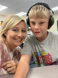 Kristian got to choose a good behavior award, today, and he chose to battle  Mrs. Smith in a game of bowling!! We love to see our Blue Devils exhibiting  our school rules