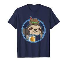 Product Details Check This Funny Oktoberfest Shirt Sloth German Drinking Team Hight Quality Products With Perf Oktoberfest Shirt Drinking Team Naughty Gifts