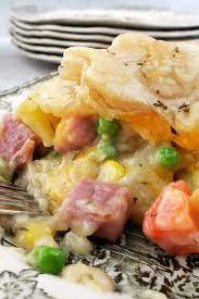 Ham Pot Pie Recipe Recipe Ham Pot Pie Pot Pies Recipes Leftover Ham Recipes Casseroles