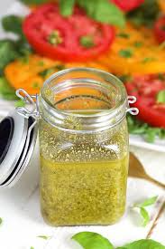 Basil Pesto Vinaigrette The Suburban Soapbox Recipe In 2020 Pesto Vinaigrette Pesto Vinaigrette Recipes